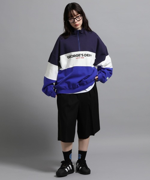 GEORGE'S（ジョージズ）の「裏毛ハーフZIPプルオーバー（スウェット・メンズ・ブルー系その他/グレー系その他・MEDIUM/LARGE）」の16枚目の写真