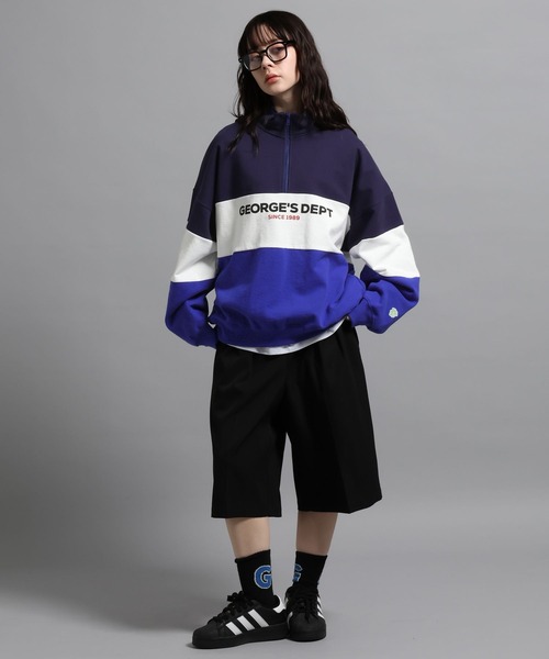 GEORGE'S（ジョージズ）の「裏毛ハーフZIPプルオーバー（スウェット・メンズ・ブルー系その他/グレー系その他・MEDIUM/LARGE）」の19枚目の写真