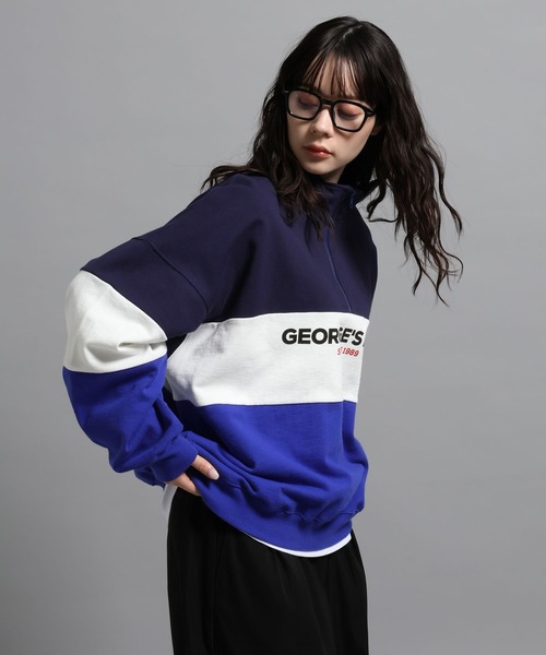 GEORGE'S（ジョージズ）の「裏毛ハーフZIPプルオーバー（スウェット・メンズ・ブルー系その他/グレー系その他・MEDIUM/LARGE）」の22枚目の写真