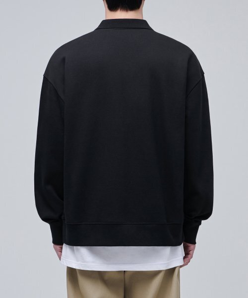 MUSINSA STANDARD（ムシンサスタンダード）の「特大カラースウェットシャツ[ブラック]（スウェット・メンズ・その他・SMALL/MEDIUM/X-LARGE/XX-LARGE）」の4枚目の写真