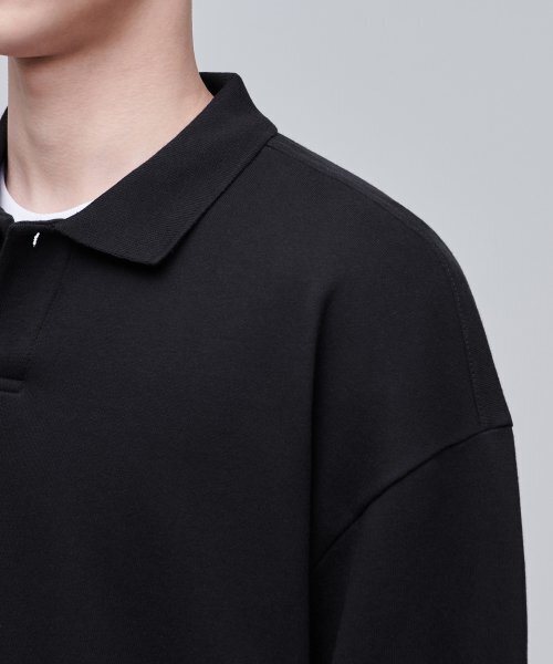 MUSINSA STANDARD（ムシンサスタンダード）の「特大カラースウェットシャツ[ブラック]（スウェット・メンズ・その他・SMALL/MEDIUM/X-LARGE/XX-LARGE）」の7枚目の写真