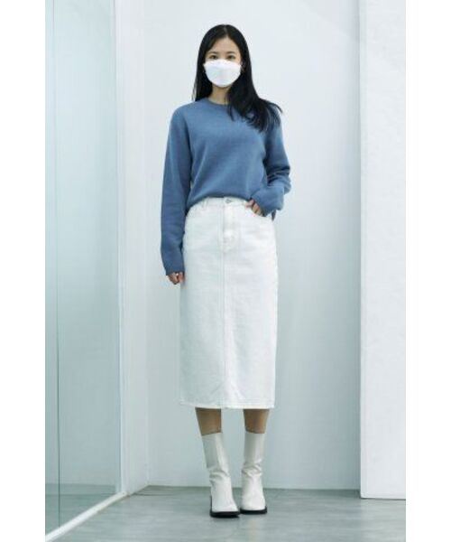 MUSINSA STANDARD WOMAN(ムシンサスタンダードウーマン)の「レディースデニムミディスカート【クリーム】(スカート・レディース・その他・SMALL/MEDIUM/LARGE/X-SMALL)」の12枚目の写真