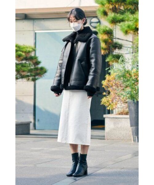 MUSINSA STANDARD WOMAN(ムシンサスタンダードウーマン)の「レディースデニムミディスカート【クリーム】(スカート・レディース・その他・SMALL/MEDIUM/LARGE/X-SMALL)」の15枚目の写真
