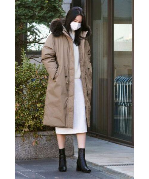 MUSINSA STANDARD WOMAN(ムシンサスタンダードウーマン)の「レディースデニムミディスカート【クリーム】(スカート・レディース・その他・SMALL/MEDIUM/LARGE/X-SMALL)」の16枚目の写真