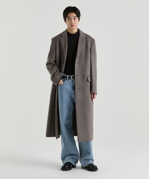 MUSINSA STANDARD（ムシンサスタンダード）の「ビッグワイドデニムパンツ [ライトインディゴ]（デニムパンツ・メンズ・その他・26/27/28/29/30/31/32/33/34/36/38/40/42）」の4枚目の写真