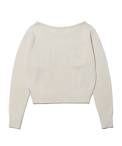 YOUHEE（ユヒ）の「YOUHEE OFF-SHOULDER KNIT IVORY（ニット/セーター・レディース・その他・FREE）」の4枚目の写真