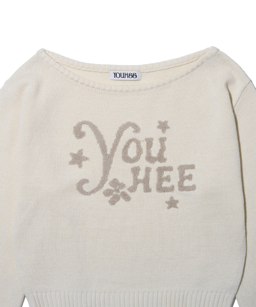 YOUHEE（ユヒ）の「YOUHEE OFF-SHOULDER KNIT IVORY（ニット/セーター・レディース・その他・FREE）」の5枚目の写真