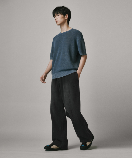 Verdnt（バーダント）の「フロントラインウォッシュドワイドスウェットパンツ[ブラック]（スウェットパンツ・レディース・その他・SMALL/MEDIUM/LARGE）」の3枚目の写真