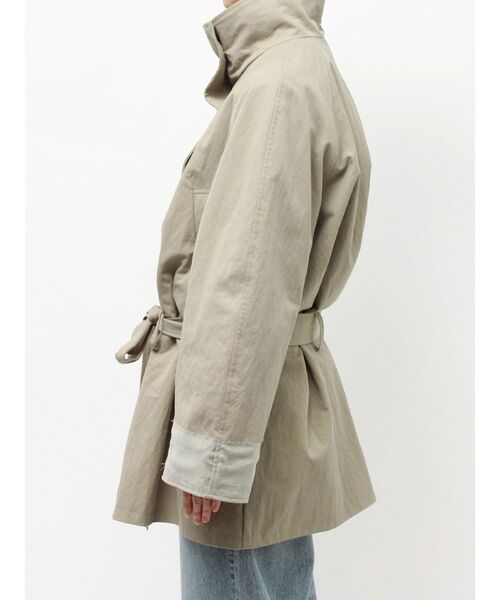 Ungrid（アングリッド）の「スタンドカラーミドル丈トレンチコート（トレンチコート・レディース・チャコールグレー/カーキ・FREE）」の15枚目の写真