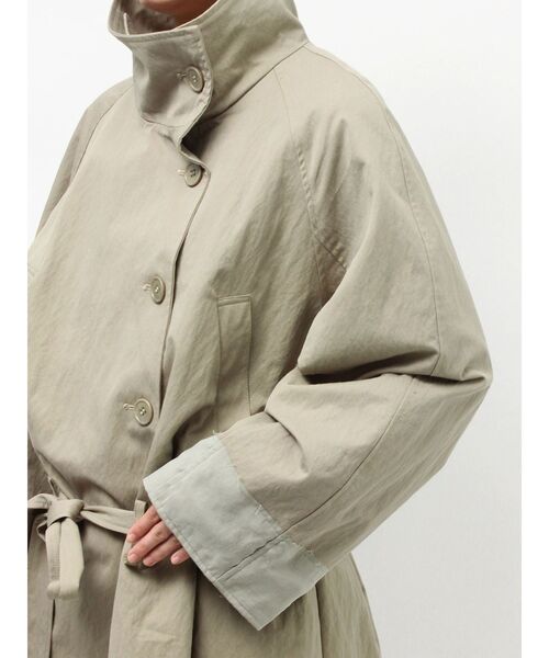 Ungrid（アングリッド）の「スタンドカラーミドル丈トレンチコート（トレンチコート・レディース・チャコールグレー/カーキ・FREE）」の18枚目の写真