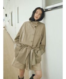 Ungrid | スタンドカラーミドル丈トレンチコート(トレンチコート)