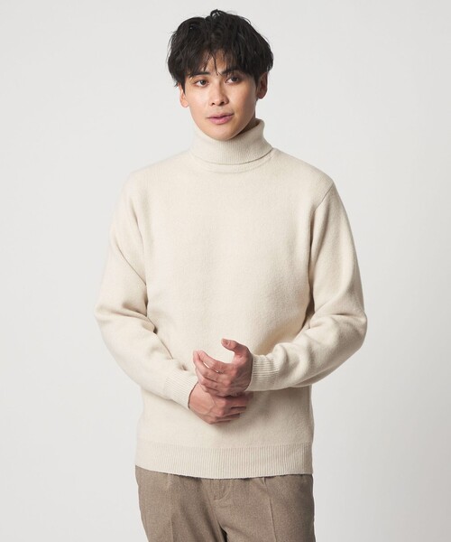 A DAY IN THE LIFE UNITED ARROWS(アデイインザライフユナイテッドアローズ)の「アンゴラミックス タートルネックニット<A DAY IN THE LIFE>(ニット/セーター・メンズ・ナチュラル/ブラック/モカ/ダークグレー・L/S/M)」の4枚目の写真