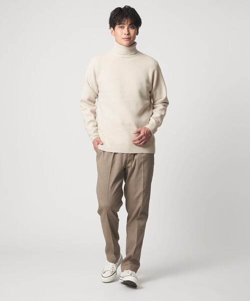 A DAY IN THE LIFE UNITED ARROWS(アデイインザライフユナイテッドアローズ)の「アンゴラミックス タートルネックニット<A DAY IN THE LIFE>(ニット/セーター・メンズ・ナチュラル/ブラック/モカ/ダークグレー・L/S/M)」の12枚目の写真