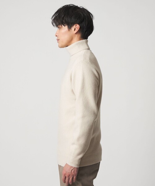 A DAY IN THE LIFE UNITED ARROWS(アデイインザライフユナイテッドアローズ)の「アンゴラミックス タートルネックニット<A DAY IN THE LIFE>(ニット/セーター・メンズ・ナチュラル/ブラック/モカ/ダークグレー・L/S/M)」の5枚目の写真
