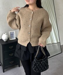 ハートボタンミニハートカーディガン