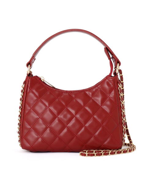 EDIT COLOGNE（エディットコロン）の「キルティングチェーンショルダーバッグ（ショルダーバッグ・レディース・ホワイト系その他/レッド/ブラック・ﾌﾘ-）」の3枚目の写真