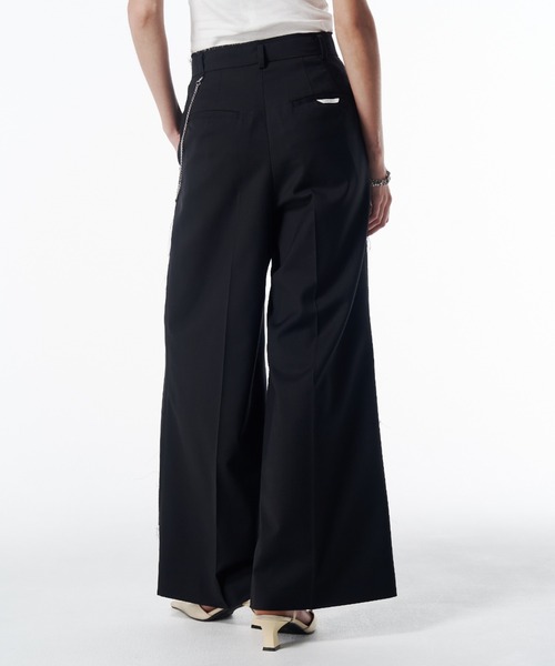 JOSE MOON（ジョゼムーン）の「CHAIN TACK PANTS/チェーンタックパンツ（スラックス・レディース・グレー・36/38）」の5枚目の写真