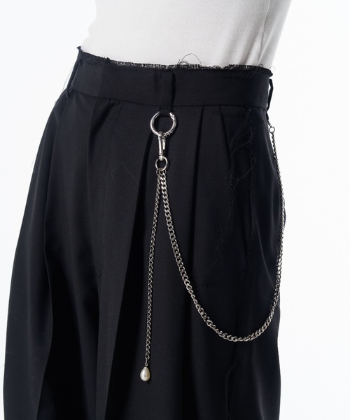 JOSE MOON（ジョゼムーン）の「CHAIN TACK PANTS/チェーンタックパンツ（スラックス・レディース・グレー・36/38）」の7枚目の写真