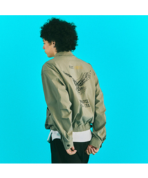 ERER（エルエル）の「[UN] Vintage Painted Nylon Blouson Khaki（MA-1）」