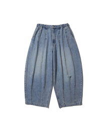 ANGLAN | Western Balloon Denim Pants - Washed Blue(デニムパンツ)