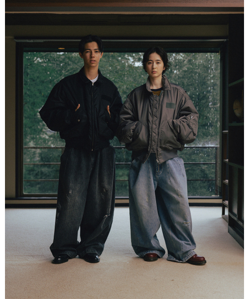 ANGLAN（アングラン）の「Western Balloon Denim Pants - Washed Blue（デニムパンツ・メンズ・その他・FREE）」の5枚目の写真