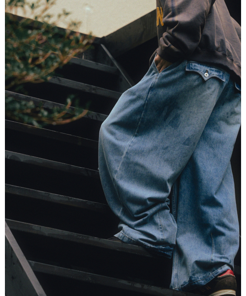 ANGLAN（アングラン）の「Western Balloon Denim Pants - Washed Blue（デニムパンツ・メンズ・その他・FREE）」の9枚目の写真