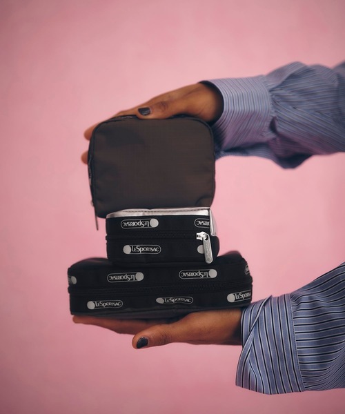 LeSportsac（レスポートサック）の「【LeSportsac for ADAM ET ROPE'】SQUARE COSMETIC (SOLID/SOLID)（ポーチ・レディース・ブラウン・FREE）」の11枚目の写真