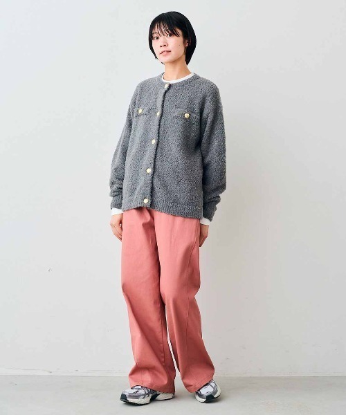Live in comfort(リブインコンフォート)の「リブ イン コンフォート 上品で気分が上がる 洗えるニットアウター(カーディガン/ボレロ・レディース・グレー/ブラック/オフホワイト/グリーン/ベージュ・L/3L/LL/M/S/4L)」の13枚目の写真