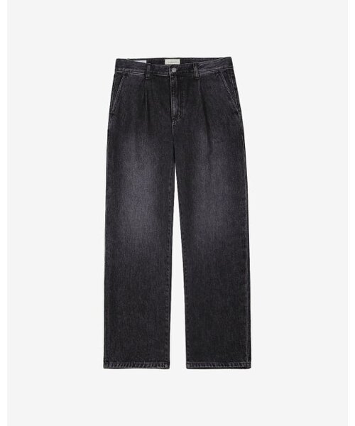 sortie(ソルティ)の「Cone denim One Pleats Trousers (Black)(デニムパンツ・メンズ・その他・SMALL/MEDIUM/LARGE)」の1枚目の写真