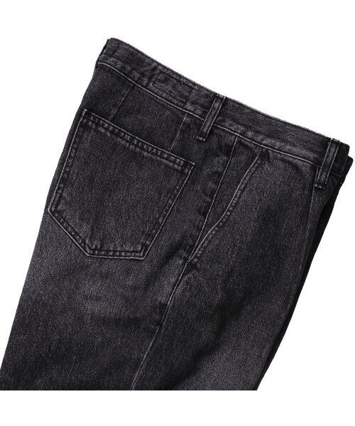 sortie(ソルティ)の「Cone denim One Pleats Trousers (Black)(デニムパンツ・メンズ・その他・SMALL/MEDIUM/LARGE)」の3枚目の写真