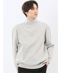m.f.editorial（エムエフエディトリアル）の「【ストレッチ ウォッシャブル】m.f.エディトリアルメンズ ハーフジップ スタンドニットプルオーバー（ニット/セーター）」