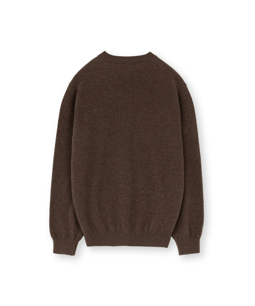BROWNYARD(ブラウンヤード)の「Wエクストラスーパーファインクルーネックニット、ブラウン(ニット/セーター・レディース・その他・1/2)」の2枚目の写真