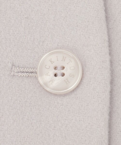 MACKINTOSH LONDON（マッキントッシュ ロンドン）の「【Precious12月号】【DURRIS/デュリス】ぺコラムシャルムリーバーコート（その他アウター・レディース・ホワイト系その他/ブラック・38）」の10枚目の写真