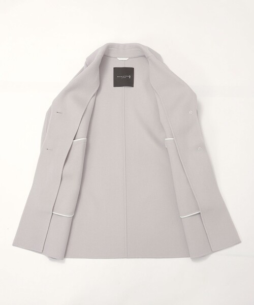 MACKINTOSH LONDON（マッキントッシュ ロンドン）の「【Precious12月号】【DURRIS/デュリス】ぺコラムシャルムリーバーコート（その他アウター・レディース・ホワイト系その他/ブラック・38）」の11枚目の写真