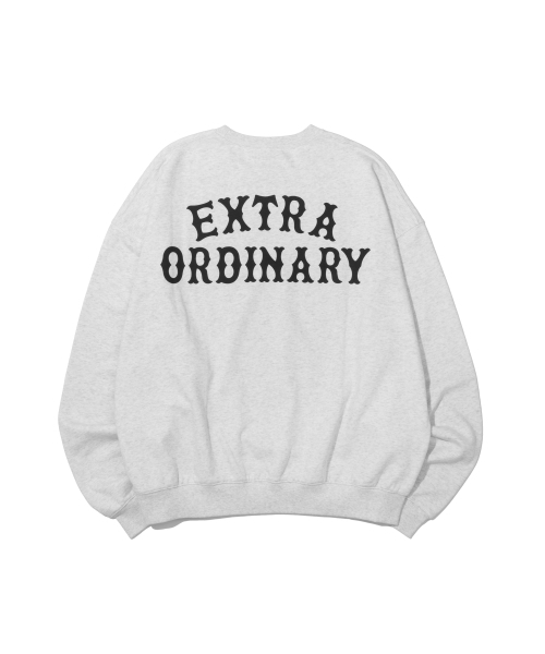 EXTRAORDINARY(エクストラオーディナリー)の「EX LOGO CREWNECK L.M/GREY(スウェット・メンズ・その他・X-LARGE/LARGE)」の3枚目の写真