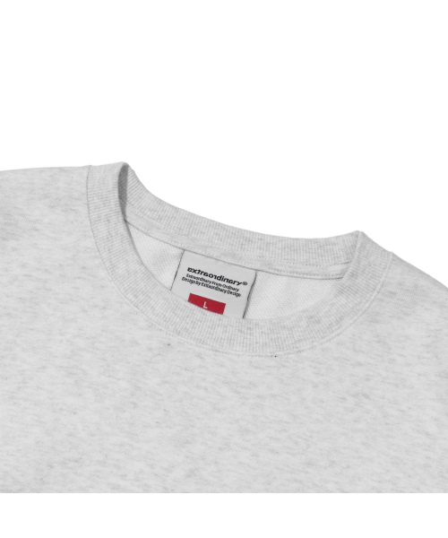EXTRAORDINARY(エクストラオーディナリー)の「EX LOGO CREWNECK L.M/GREY(スウェット・メンズ・その他・X-LARGE/LARGE)」の4枚目の写真