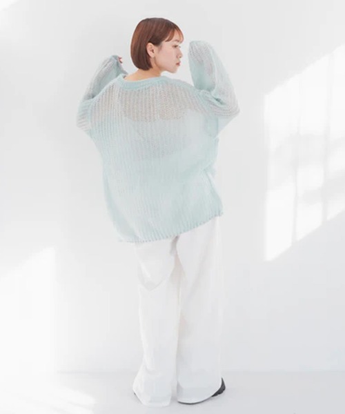 merrylatte(メリーラテ)の「ベルトデザインワイドパンツ【IROHANI】(その他パンツ・レディース・ブラック/ホワイト・FREE)」の12枚目の写真