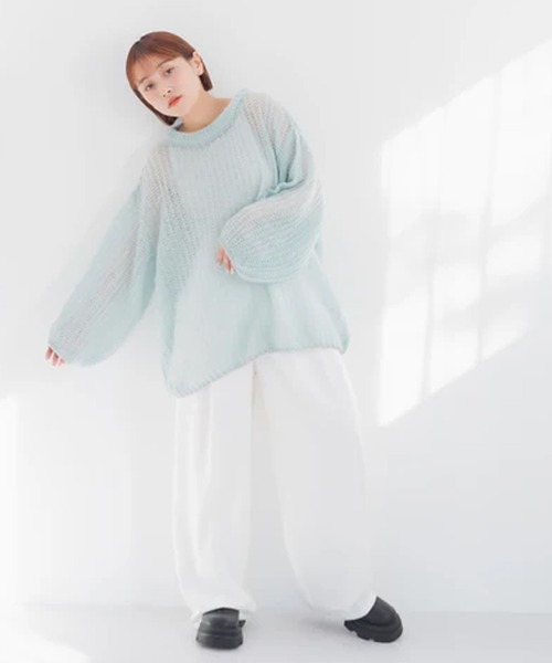 merrylatte(メリーラテ)の「ベルトデザインワイドパンツ【IROHANI】(その他パンツ・レディース・ブラック/ホワイト・FREE)」の10枚目の写真
