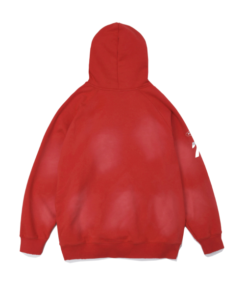 Honda Damage Washing Hoodie_Red（パーカー）｜HONDA MOTORCYCLE