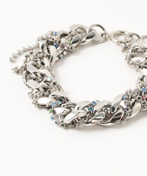 HIDAKA(ヒダカ)の「HIDAKA / Broken Micanga Bracelet(ブレスレット・メンズ・シルバー・ONE SIZE)」の4枚目の写真