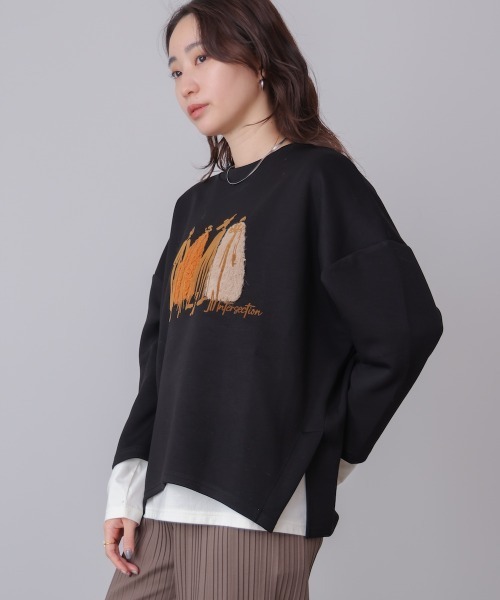 Bou Jeloud（ブージュルード）の「ファープリントプルオーバー（スウェット・レディース・モカ/ブラック/グレイッシュベージュ・FREE）」の12枚目の写真