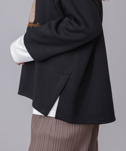 Bou Jeloud（ブージュルード）の「ファープリントプルオーバー（スウェット・レディース・モカ/ブラック/グレイッシュベージュ・FREE）」の20枚目の写真