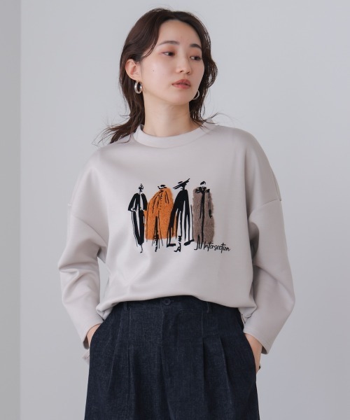 Bou Jeloud（ブージュルード）の「ファープリントプルオーバー（スウェット・レディース・モカ/ブラック/グレイッシュベージュ・FREE）」の21枚目の写真