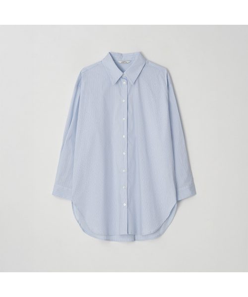 RMRN(アルエームアルエヌ)の「STRIPE EASY SHIRT(シャツ/ブラウス・レディース・スカイブルー/ピンク/ブルー・FREE)」の2枚目の写真