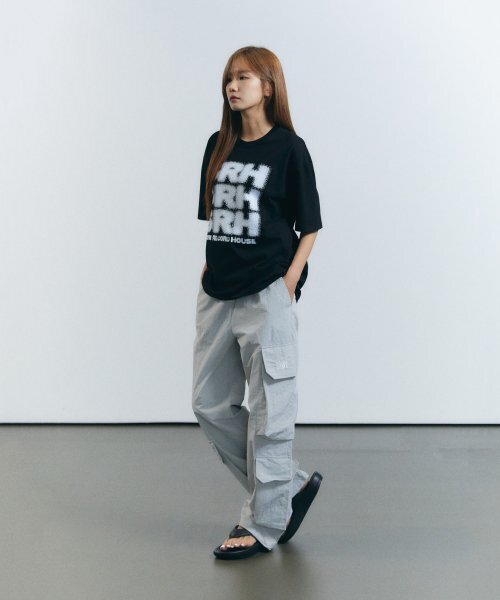 SLOW RECORD HOUSE(スローレコードハウス)の「ビッグポケットカーゴパンツ_ライトグレー(その他パンツ・レディース・その他・LARGE/MEDIUM/SMALL)」の20枚目の写真