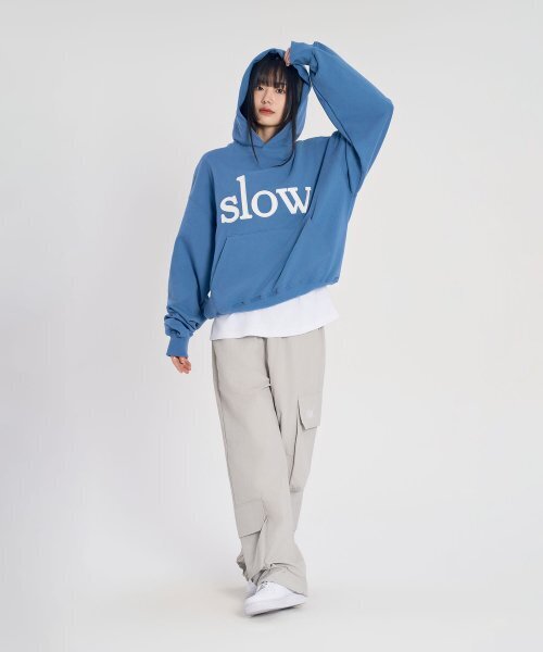 SLOW RECORD HOUSE(スローレコードハウス)の「ビッグポケットカーゴパンツ_ライトグレー(その他パンツ・レディース・その他・LARGE/MEDIUM/SMALL)」の7枚目の写真