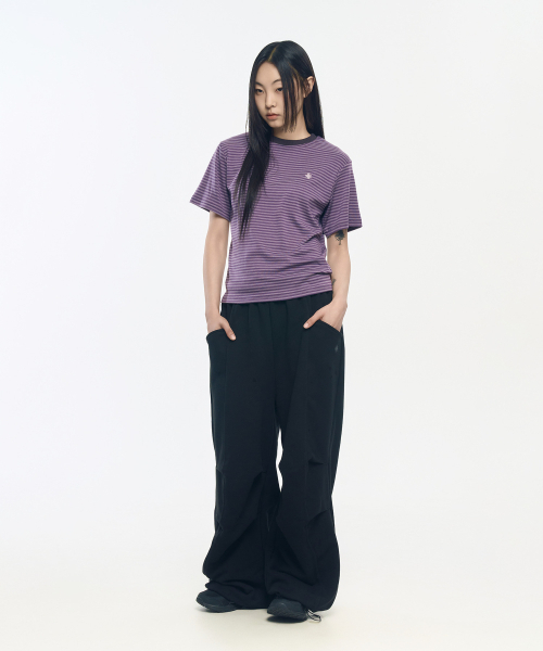 SLOW RECORD HOUSE(スローレコードハウス)の「ストライプ半袖Tシャツ_パープル(Tシャツ/カットソー・レディース・その他・LARGE/SMALL/MEDIUM)」の12枚目の写真