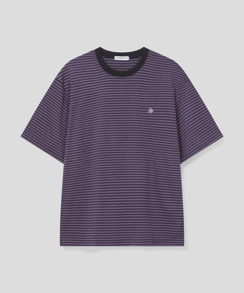 SLOW RECORD HOUSE(スローレコードハウス)の「ストライプ半袖Tシャツ_パープル(Tシャツ/カットソー・レディース・その他・LARGE/SMALL/MEDIUM)」の6枚目の写真