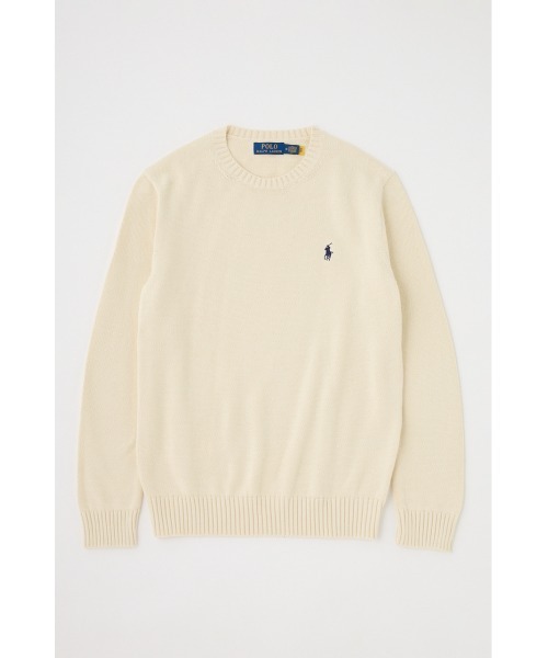 SHEL'TTER ORIGINAL（シェルターオリジナル）の「【POLO RALPH LAUREN】コットン クルーネック セーター（ニット/セーター・レディース・ブラック/アイボリー/ネイビー・MEDIUM）」の2枚目の写真