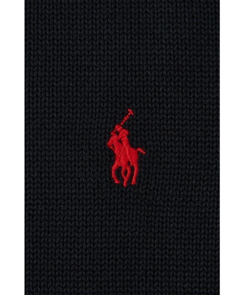 SHEL'TTER ORIGINAL（シェルターオリジナル）の「【POLO RALPH LAUREN】コットン クルーネック セーター（ニット/セーター・レディース・ブラック/アイボリー/ネイビー・MEDIUM）」の5枚目の写真